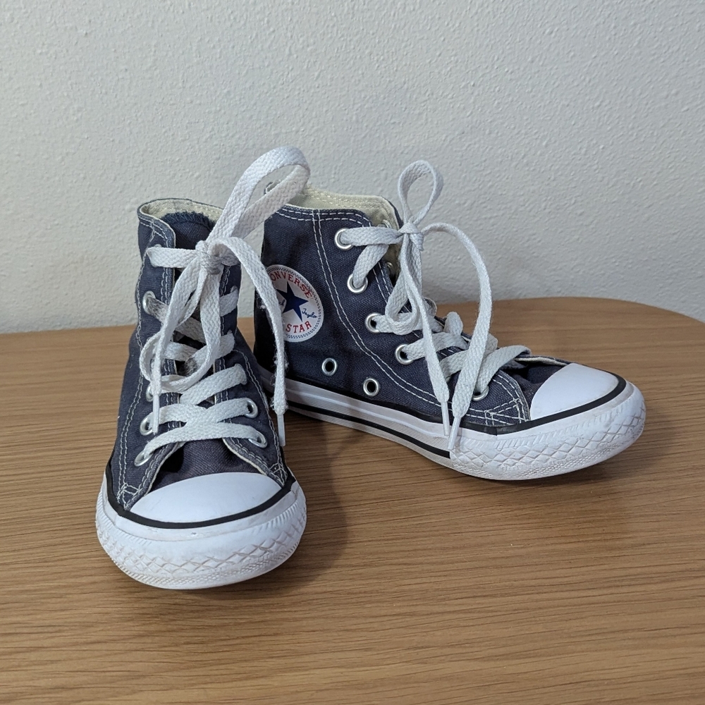 Navy Converse High Tops 10.5